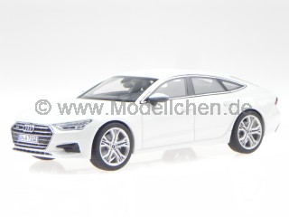 Audi A7 Sportback 2018 gletscher weiss Modellauto 11707031 iScale 1:43