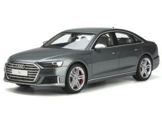 Audi A8 D5 S8 2020 daytona grey met. Modellauto GT856 GT-Spirit 1:18