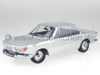 BMW 2000 CS Typ 120 silber Modellauto 180121 KK-Scale 1:18