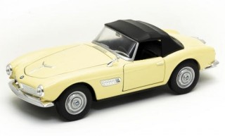 BMW 507 hell beige Softtop Modellauto 24097 Welly 1:24