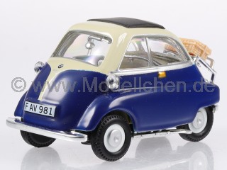 BMW Isetta 250 dunkel blau Modellauto BMW Museum by Cararama 1:43