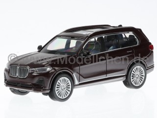 BMW X7 G07 2018 ametrine red LHD Modellauto pa55194L Para 1:64