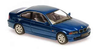BMW e46 Coupe 3er-Reihe 1999 blau Modellauto 940028321 Maxichamps 1:43