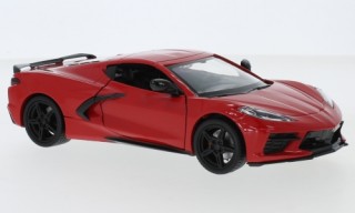 Chevrolet Corvette Stingray C8 rot Modellauto 79360 Motormax 1:24