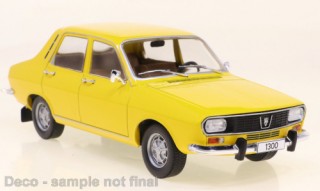 Dacia 1300 1969 gelb = Renault 12 R12 Modellauto 124207 Whitebox 1:24