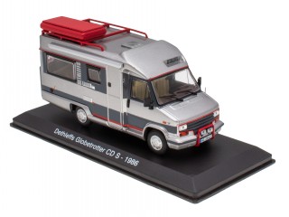 Dethleffs Globetrotter CD S 86 silber Camper Modellauto Hachette 1:43