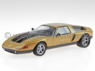Mercedes C111-II 1970 orange schwarz Modellauto deAgostini 1:43