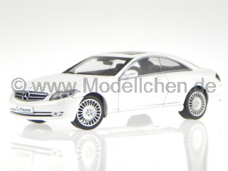 Mercedes C216 CL 500 weiss Modellauto AutoArt 1:43