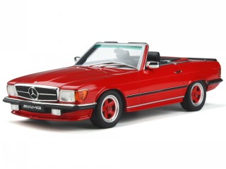Mercedes R107 500 SL AMG 1986 rot Modellauto Resine OT962 Otto 1:18