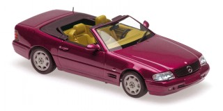 Mercedes R129 SL-Klasse 1999 rot Modellauto 940033034 Maxichamps 1:43