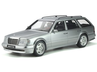 Mercedes S124 E36 AMG T-Modell silber Modellauto ResineOT889 Otto 1:18