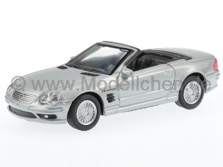 Mercedes R230 SL 55 AMG SL-Klasse silber Modellauto 73000 Yatming 1:72