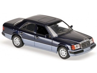 Mercedes W124 230 E 1991 dkl-blau Modellauto 940037006 Maxichamps 1:43