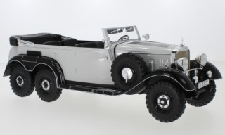 Mercedes W31 G4 1938 hellgrau-schwarz Modellauto 18208 MCG 1:18