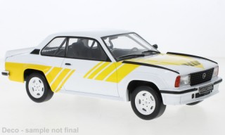 Opel Ascona B 400 1982 weiss-gelb Modellauto IXO18CMC127 IXO 1:18