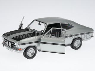 Opel Kadett B Rallye Coupe silber Modellauto WB124065 Whitebox 1:24