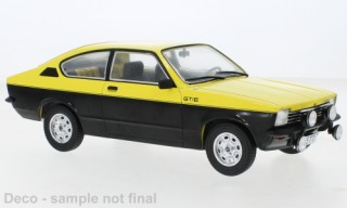 Opel Kadett C Coupe GT/E 1975 gelb-schwarz Modellauto 18190 MCG 1:18