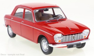 Peugeot 204 1968 rot Modellauto WB124181 Whitebox 1:24