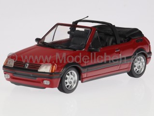 Peugeot 205 CTI Cabrio 1990 rot Modellauto 940112330 Maxichamps 1:43