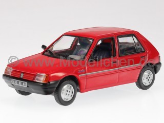 Peugeot 205 Junior 4-Türer 1988 rot Modellauto 471731 Norev 1:43