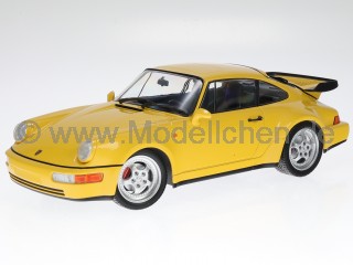 Porsche 911 964 Turbo 1990 gelb Modellauto 155069100 Minichamps 1:18