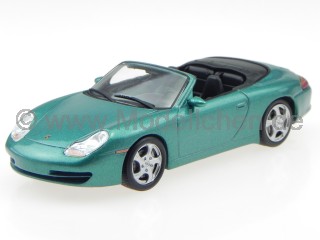 Porsche 911 996 Carrera 2 Cabriolet grün 1989 Modellauto Atlas 1:43