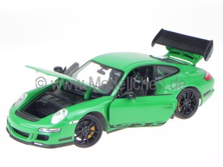 Porsche 911 997 GT3 RS grün Modellauto 18015 Welly 1:18