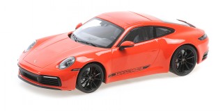 Porsche 911 Carrera 4S 2019 orange Modellauto 155067327 Minichamps 1:18