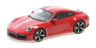 Porsche 911 Carrera 4S 2019 rot Modellauto 155067326 Minichamps 1:18
