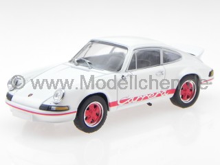 Porsche 911 Carrera RS 1973 weiss Modellauto Atlas 1:43