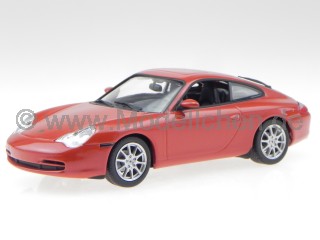 Porsche 911 996 Coupe 2001 orange rot Modellauto 940061021 Maxichamps 1:43