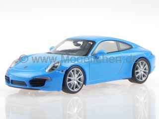 Porsche 911 991 Carrera S 2012 blau Modellauto 60220 Maxichamps 1:43