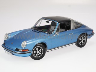 Porsche 911 S Targa 1973 blau metallic Modellauto 187646 Norev 1:18