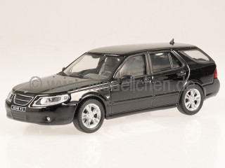 Saab 9-5 Combi schwarz Modellauto in Vitrine 46670 Cararama 1:43