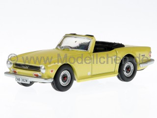 Triumph TR6 TR-6 TR 6 mimosen gelb Modellauto 76TR6001 Oxford 1:76