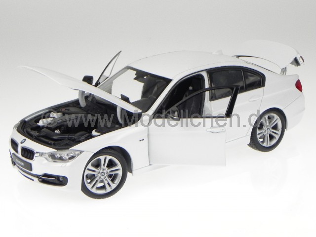 BMW 3er F30 335i Limousine Schwarz AB 2012 1//18 Welly Modell Auto mit oder ohne