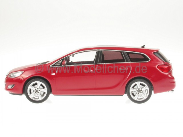 Opel Astra J Sportstourer Rot Modellauto Minichamps 1 43
