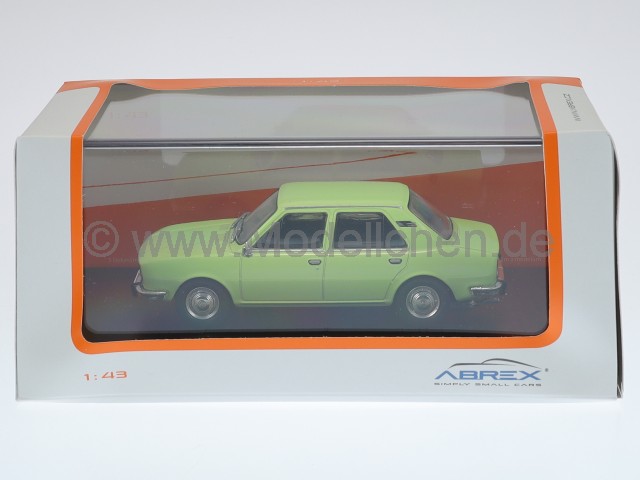Skoda 105 L 1977 hell grün Modellauto ABR143ABS-723QJ Abrex 1:43