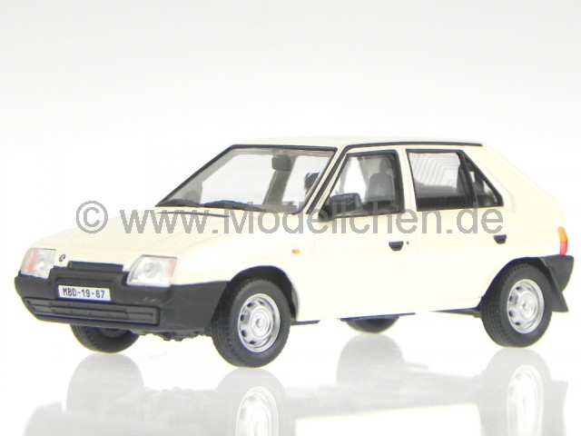 Skoda 110R Coupe 1978 diamant weiss Modellauto 143ABS-707EE Abrex 1:43