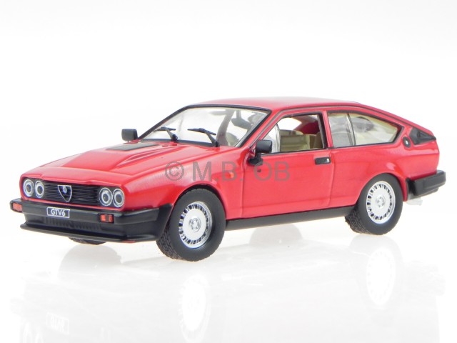Alfa Romeo Gtv6 2 5 1980 Red Diecast Modelcar Wb249