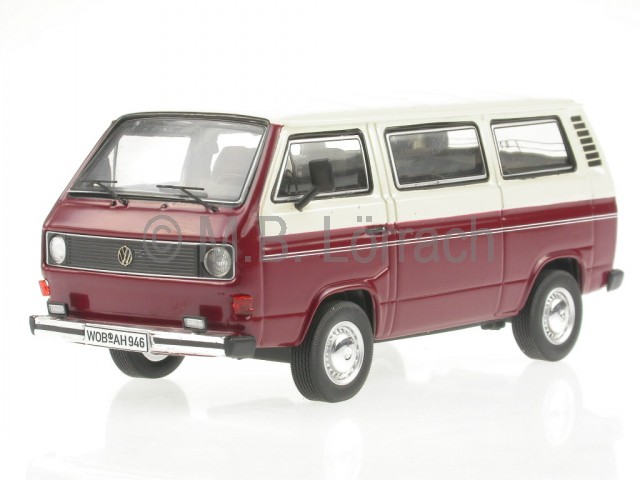 VOLKSWAGEN VW T3 b Bus Multivan LLE Limited Last Edition rot 1:43 Premium