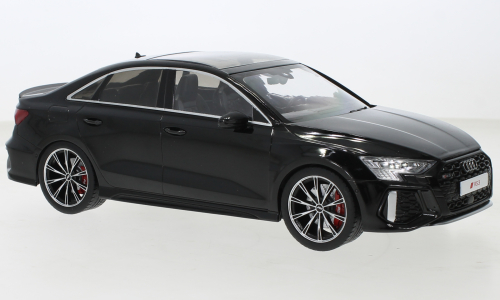 Audi RS3 Sedan 2022 Black diecast model car 18450 IXO-MCG 1:18