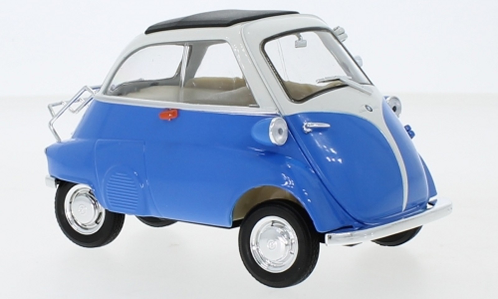 BMW Isetta azul modelo de coche 24096 Welly 1:18 - Imagen 1 de 7