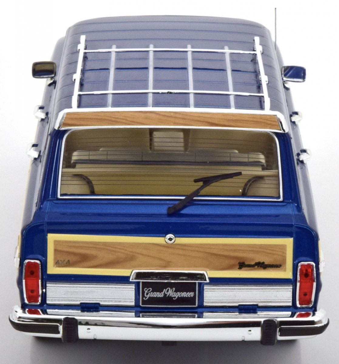 Jeep Grand Wagoneer 1989 azul metallic modelo de coche 181114 KK-Scale 1:18 - Imagen 5 de 7