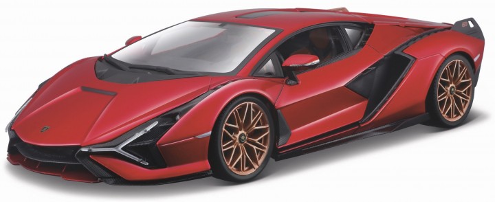 Lamborghini Sian FKP 37 red metallic diecast modelcar 21099 Bburago 1:24 - Picture 1 of 7