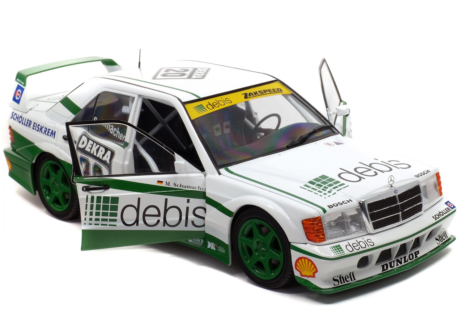 Mercedes W201 190E 2.3-16 beige diecast model car 1/43