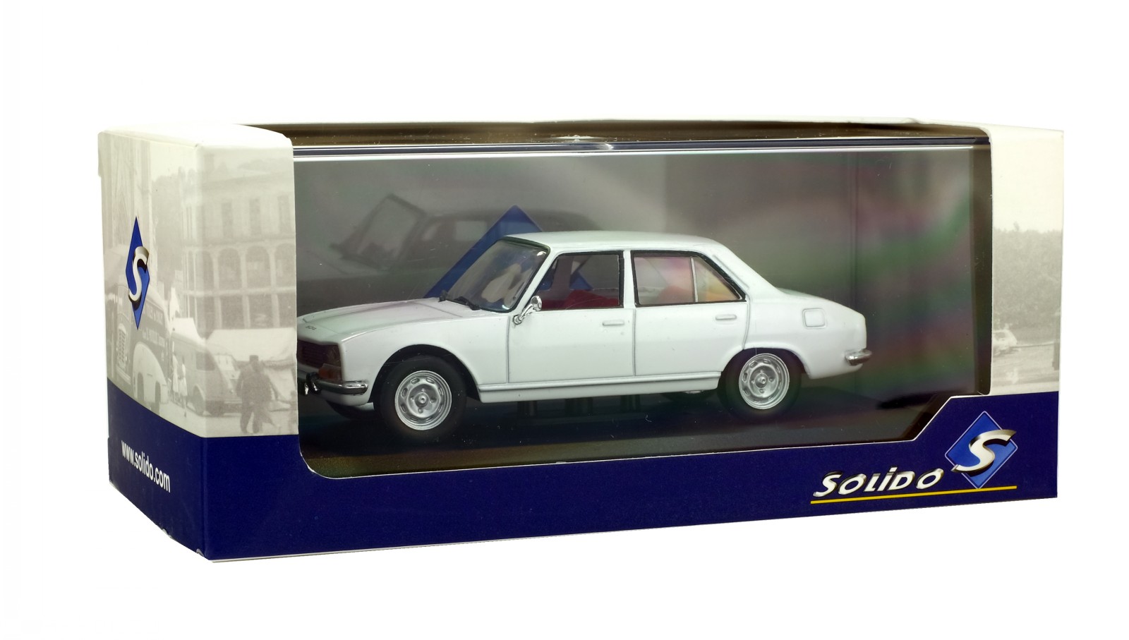 PEUGEOT 504 berlne 1970 BIANCO 1:43 solido 4302100 NUOVO /& OVP