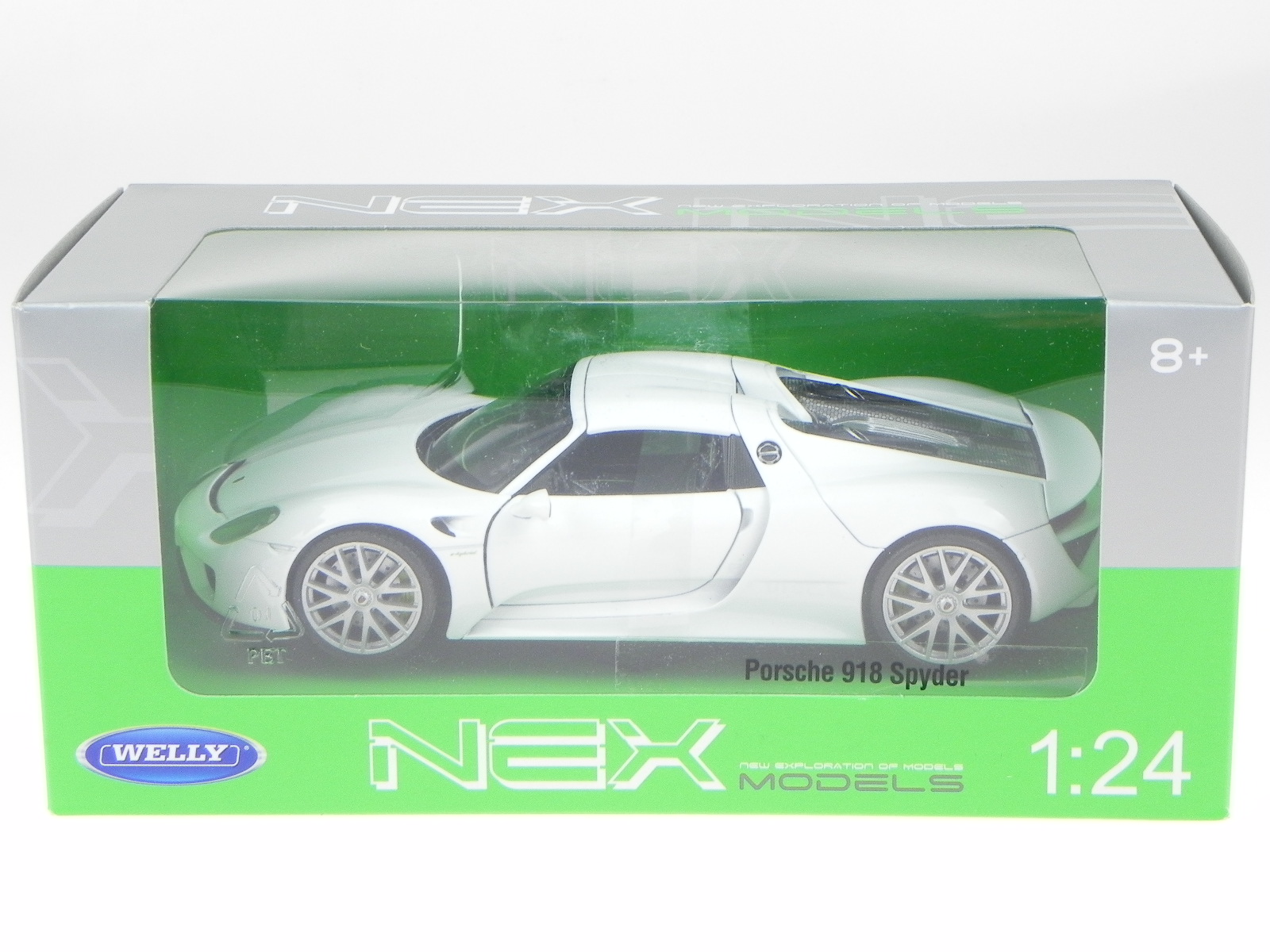 Porsche 918 Spyder 2015 white modelcar 24055 Welly 1:24 - Picture 7 of 7