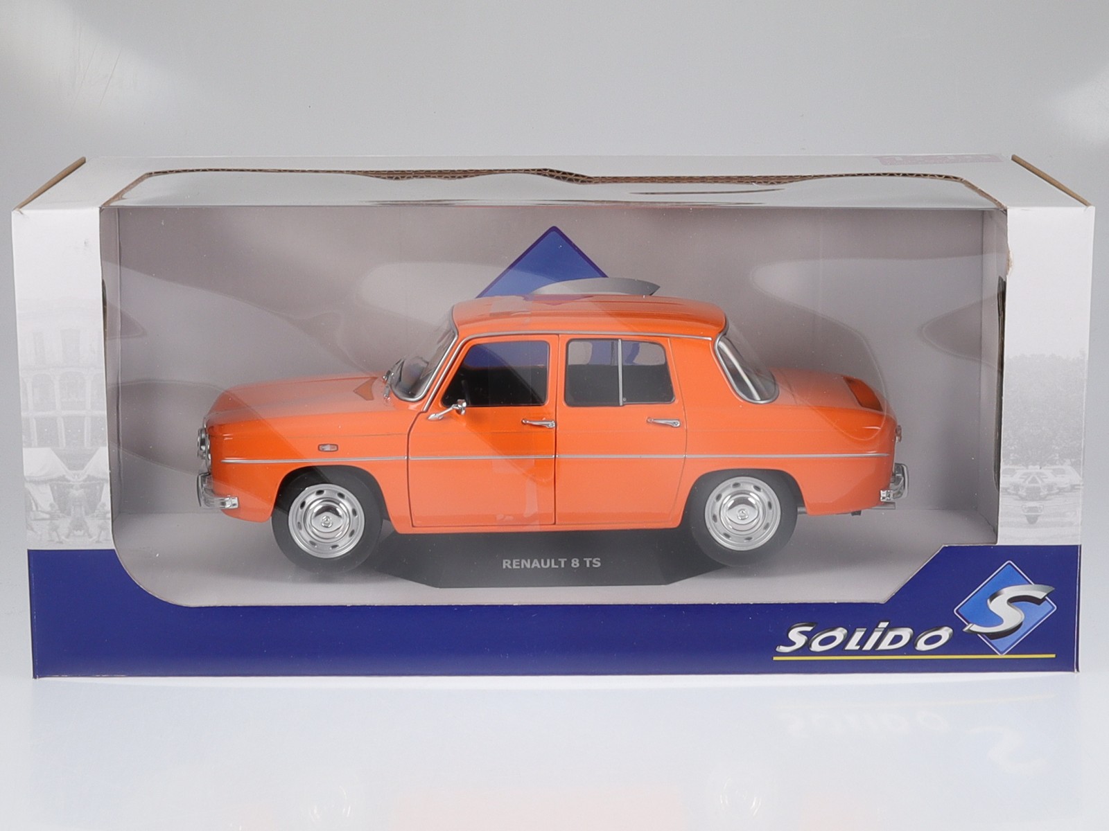 Renault 8 R8 TS orange modelo de coche 180 Solido 1:18 - Imagen 7 de 7