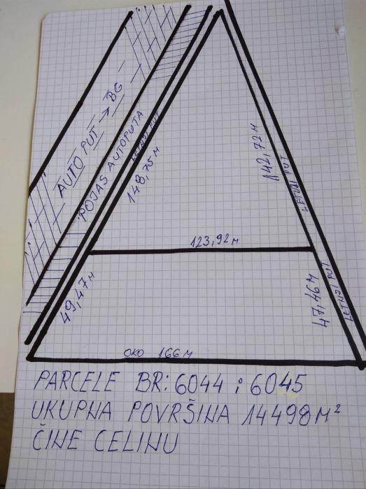 Parcela uz autoput BG 14498m2 7